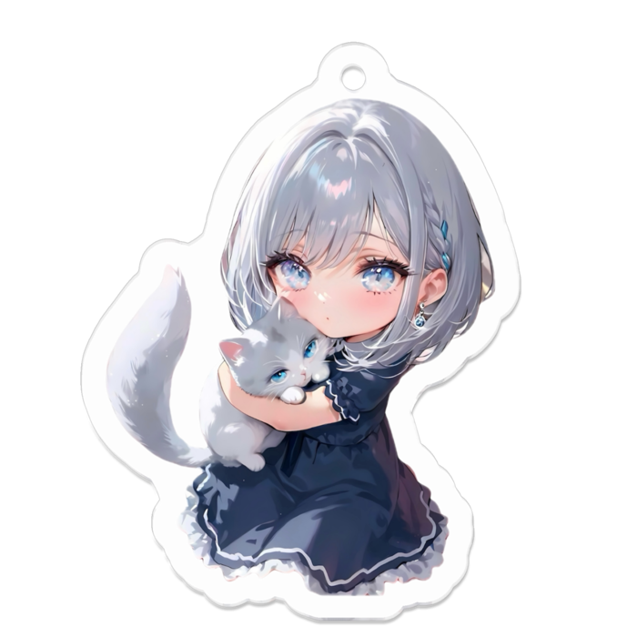 アクリルキーホルダー - 50 x 50 (mm)