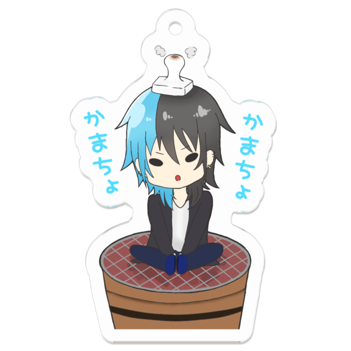 アクリルキーホルダー（コーティング） - 50 x 50 (mm)