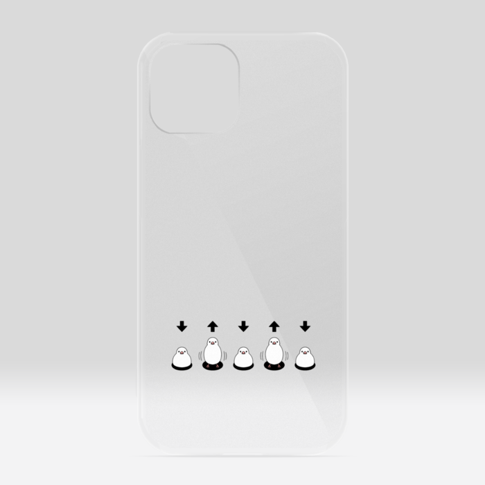 クリアiPhoneケース　白文鳥　iPhone 13