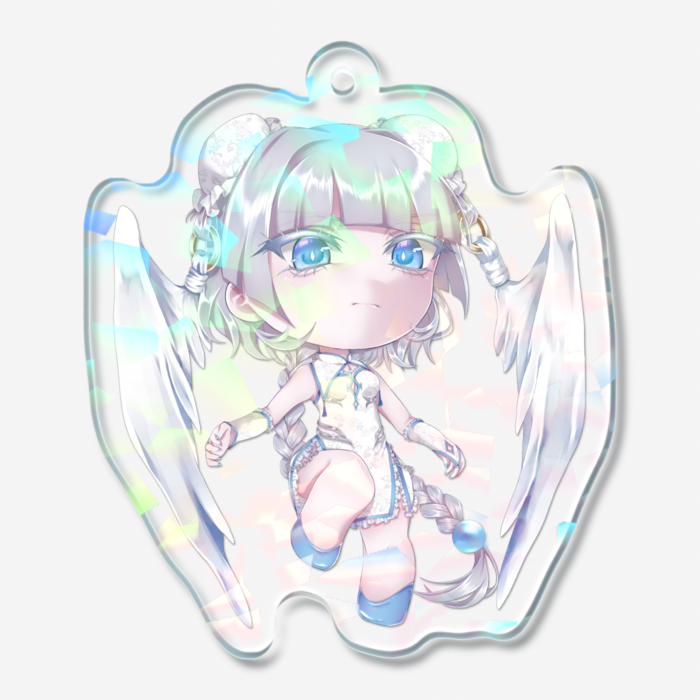 ホログラムアクリルキーホルダー - 50 × 50mm