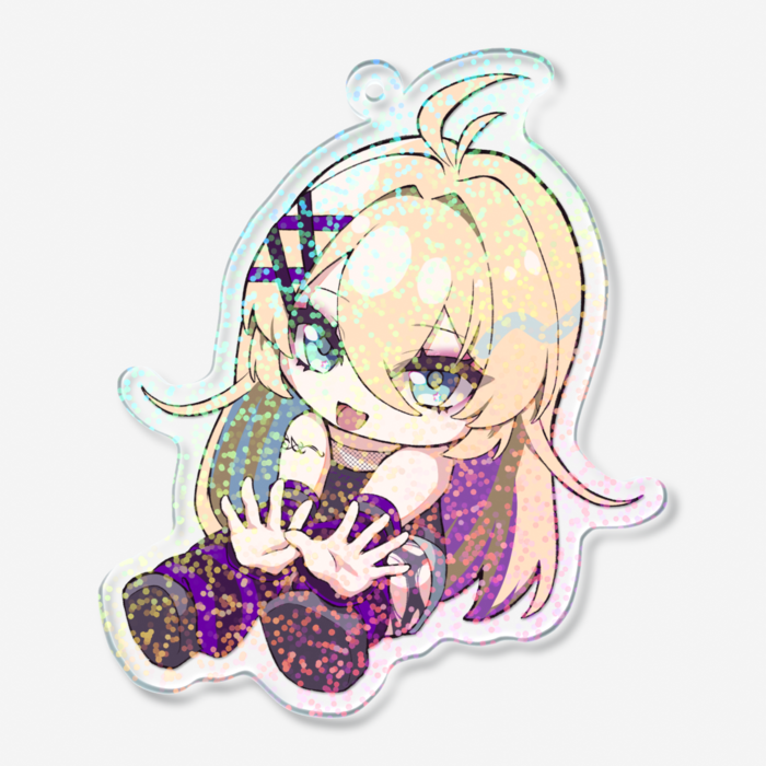 ホログラムアクリルキーホルダー - 70 × 70mm