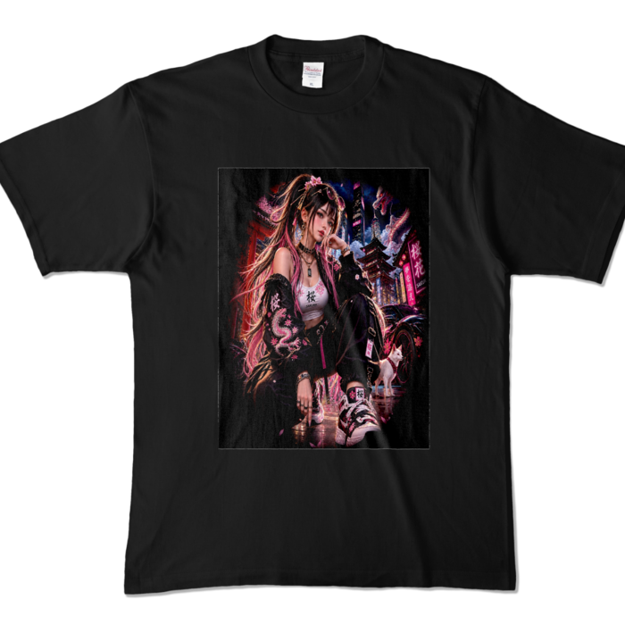 カラーTシャツ - XL - ブラック (濃色)