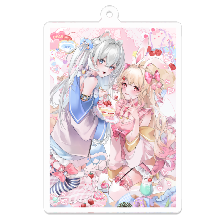 アクリルキーホルダー - 70 x 70 (mm)