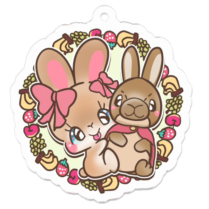 アクリルキーホルダー - 50 x 50 (mm)