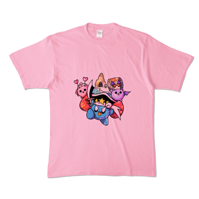 カラーTシャツ - XL - ピーチ (淡色)