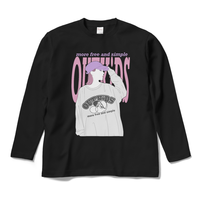 ロングスリーブTシャツ - M - ブラック