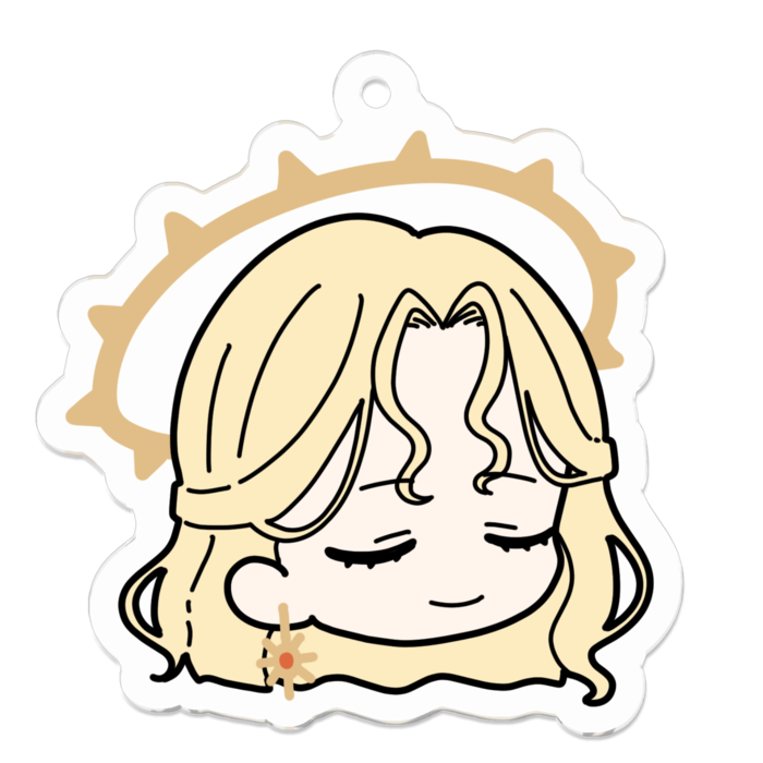 アクリルキーホルダー - 50 x 50 (mm)