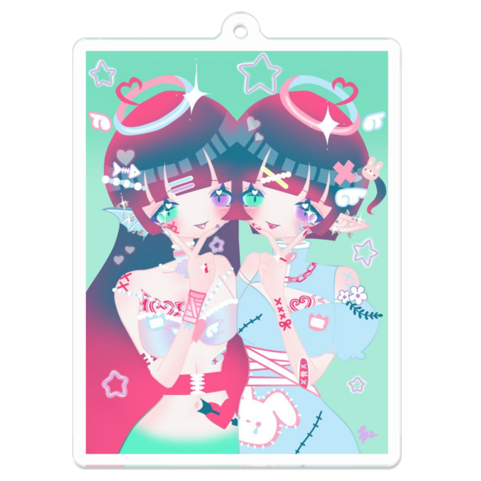 アクリルキーホルダー - 70 x 70 (mm)