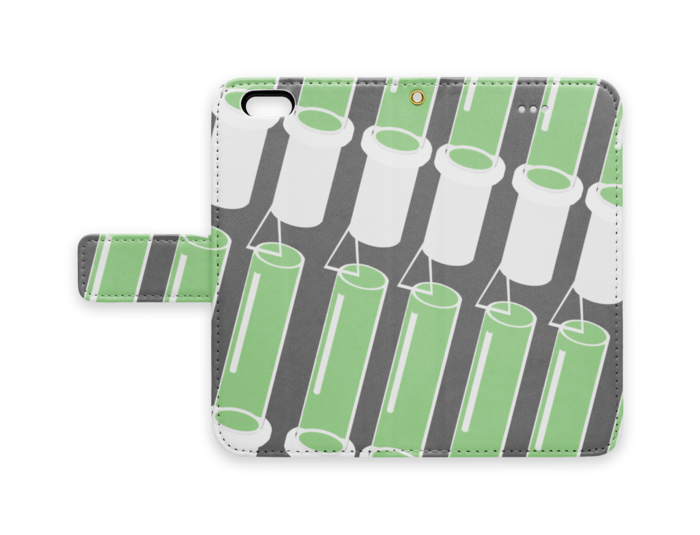 手帳型iPhoneケース - iPhone 6 / 6s - ストラップ穴 あり