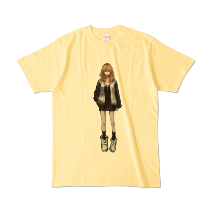 カラーTシャツ - L - ライトイエロー (淡色)