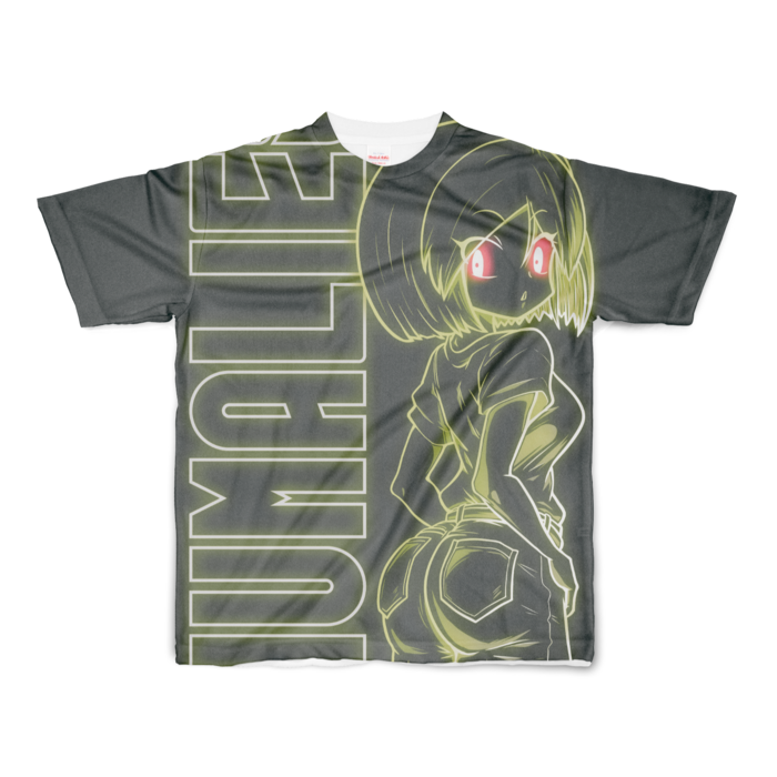 【イエロー】フルグラフィックTシャツ - S - 正面印刷のみ