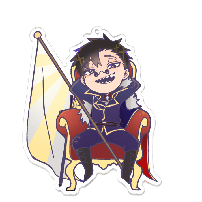 アクリルキーホルダー（コーティング） - 100 x 100 (mm)