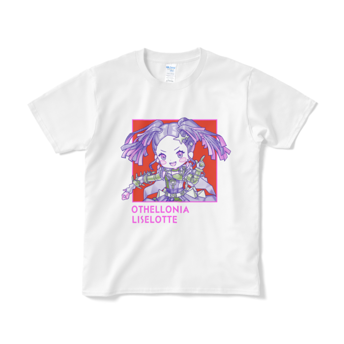 ちびキャラ「戦車リーゼロッテ」デザインTシャツ（S/ホワイト）