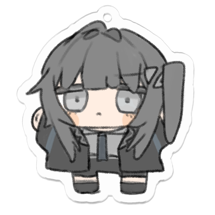 アクリルキーホルダー（コーティング） - 50 x 50 (mm)