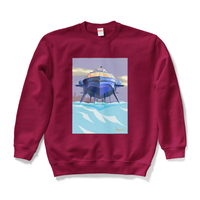 スウェット - L - バーガンディ