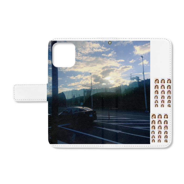 手帳型iPhoneケース - iPhone12 / 12 Pro - ストラップ穴 あり
