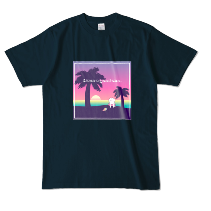 カラーTシャツ - L - ネイビー (濃色)