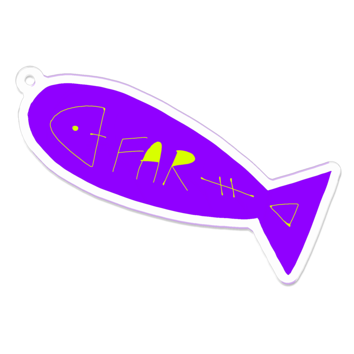 アクリルキーホルダー（コーティング） - 70 x 70 (mm)