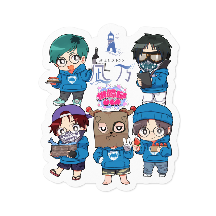 ステッカー - 100 x 100 (mm)