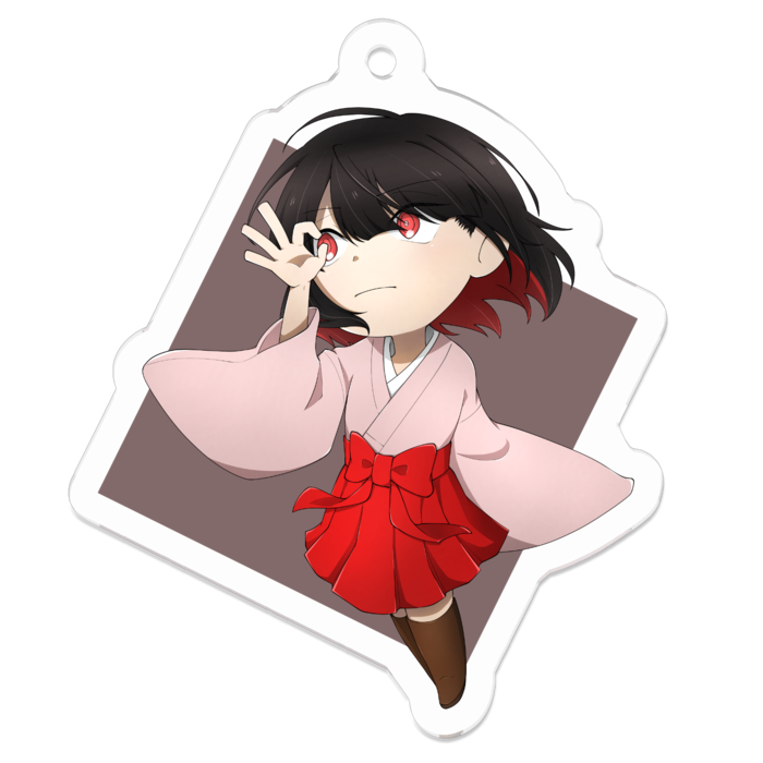 アクリルキーホルダー（コーティング） - 50 x 50 (mm)