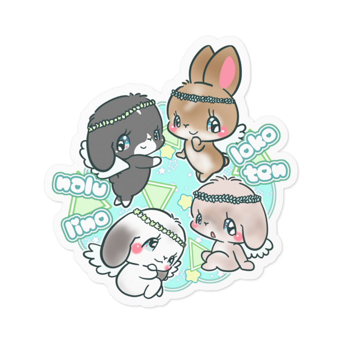 ステッカー - 100 x 100 (mm)