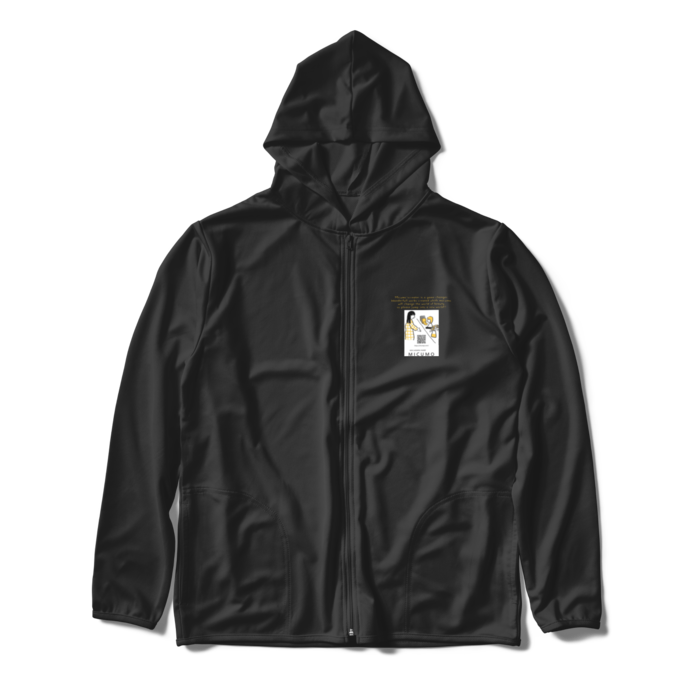 ジップパーカー - XL - ブラック