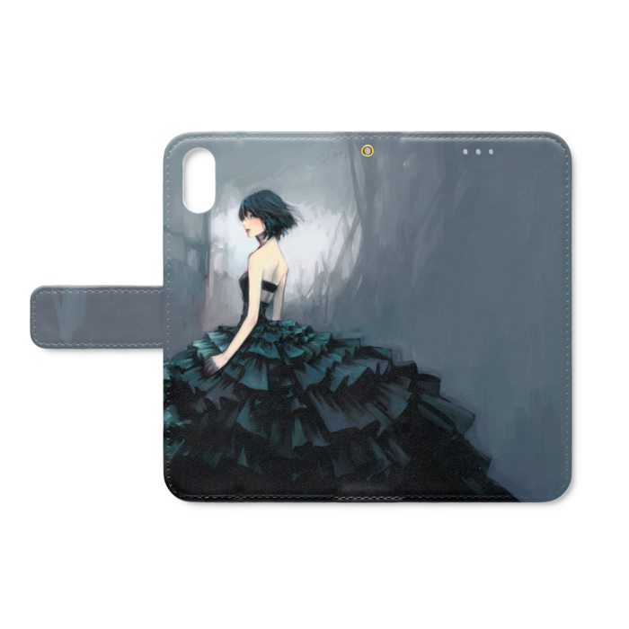 手帳型iPhoneケース - iPhone XS / X - ストラップ穴 あり