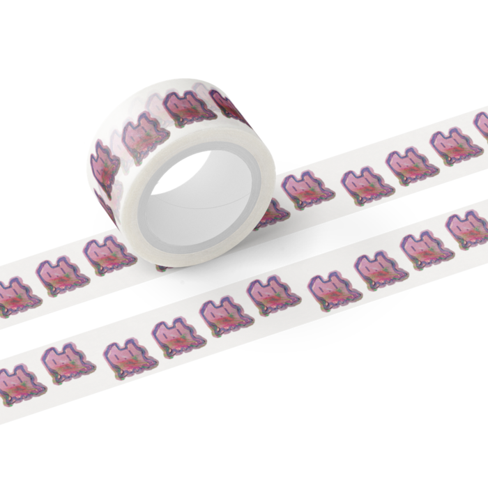 ココロ缶　マスキングテープ - テープ幅 20mm(白)