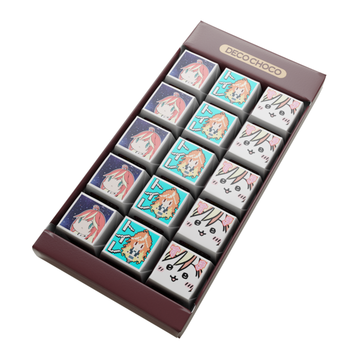 DECOチョコ - 列ごとにデザイン