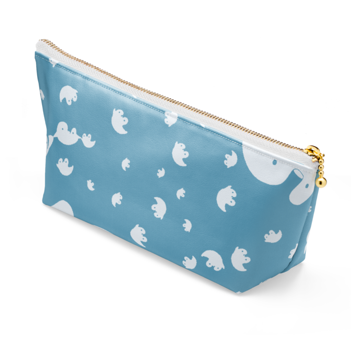 ポーチ - 長さ21.5cm / 高さ10cm - ホワイト