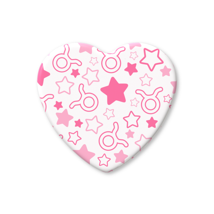 ハート缶バッジ - 57 × 52.5mm