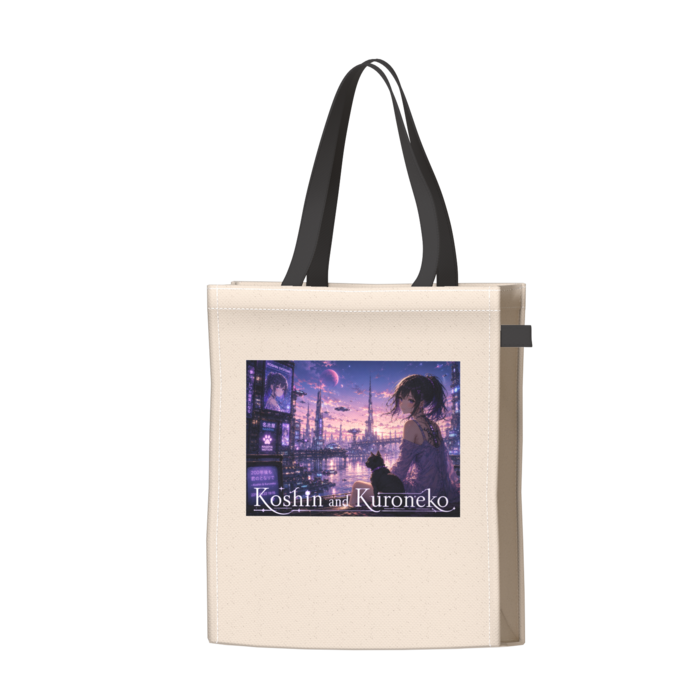 ツートンカラーバッグ - ブラック - W34 × H41 × D14cm