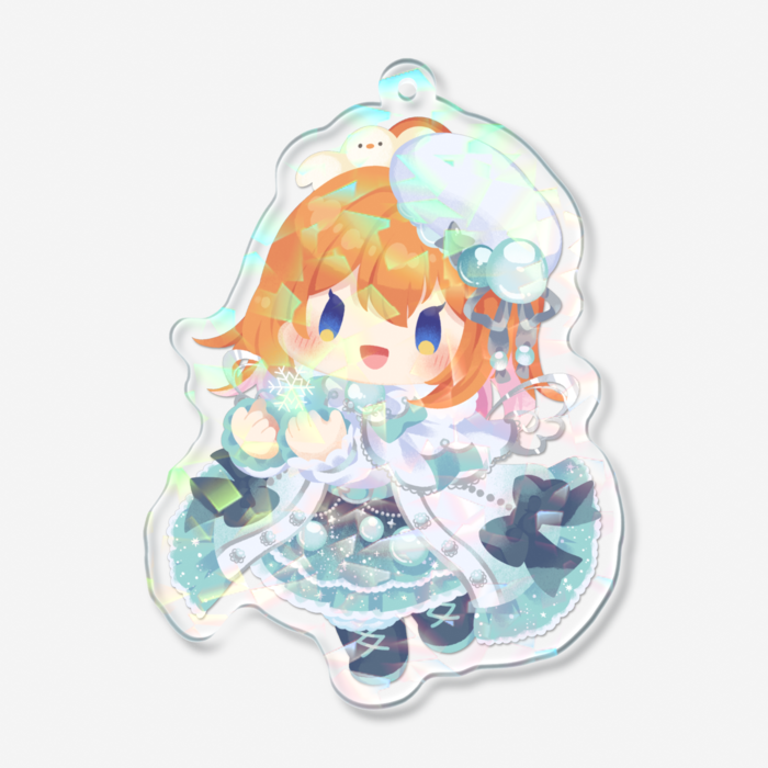 ホログラムアクリルキーホルダー - 70 × 70mm