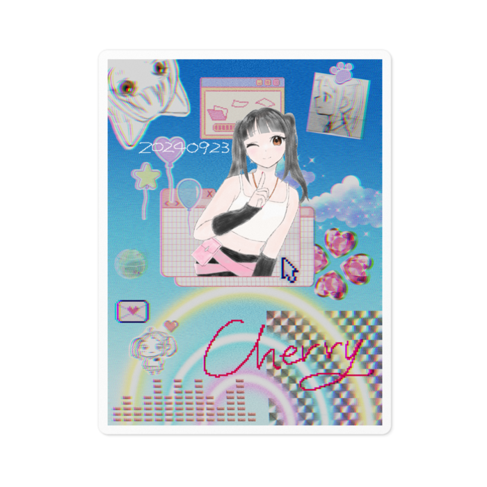 ステッカー - 100 x 100 (mm)