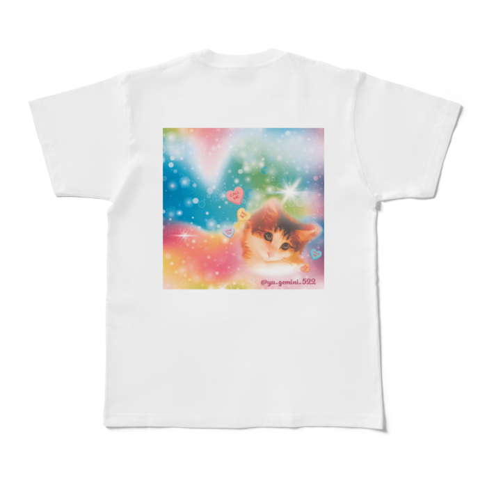 Tシャツ - M - 背面　(ユニコーン)