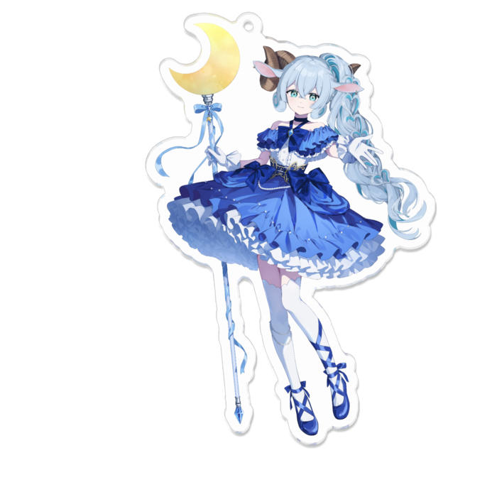 アクリルキーホルダー（コーティング） - 100 x 100 (mm)