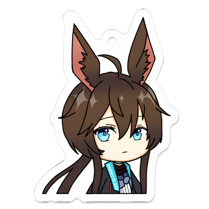 アクリルキーホルダー（コーティング） - 50 x 50 (mm)