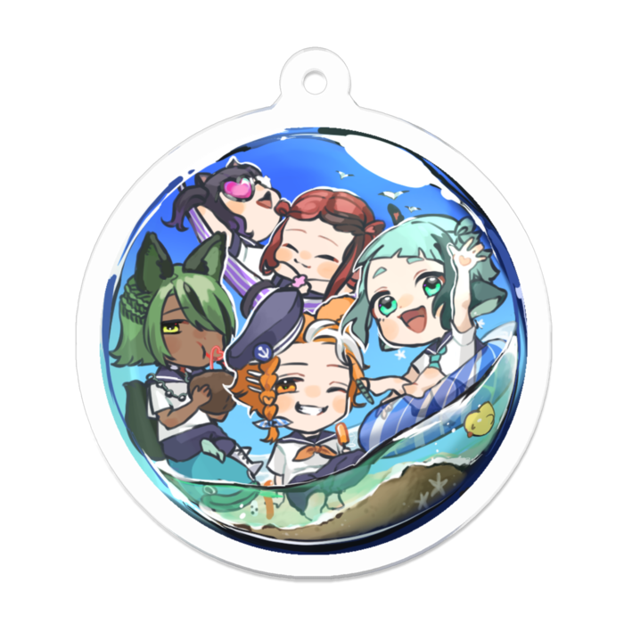 アクリルキーホルダー - 50 x 50 (mm)