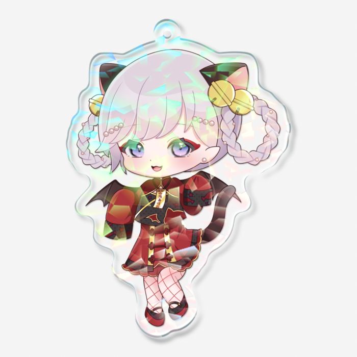 ホログラムアクリルキーホルダー - 70 × 70mm