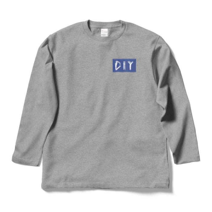 ロングスリーブTシャツ - L - 杢グレー
