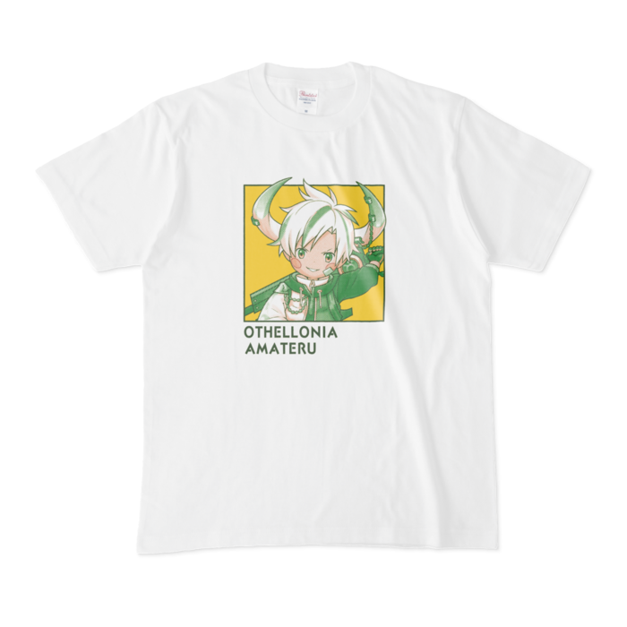 ちびキャラ「アマテル」 デザインTシャツ(M/ホワイト)