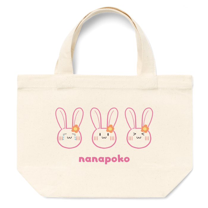 ぽこうさぎトートバッグ（S）