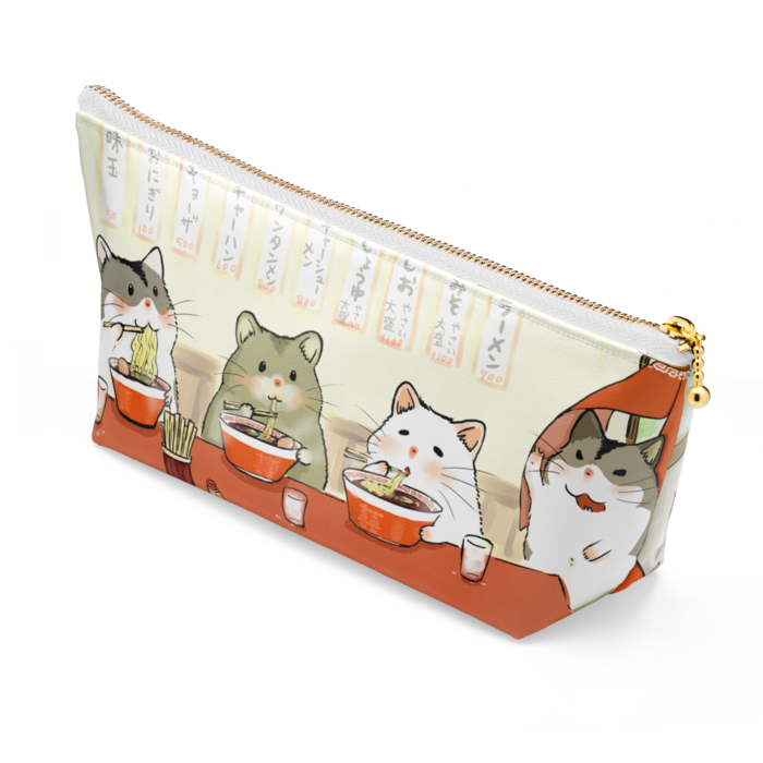 ポーチ - 長さ21.5cm / 高さ10cm - ホワイト