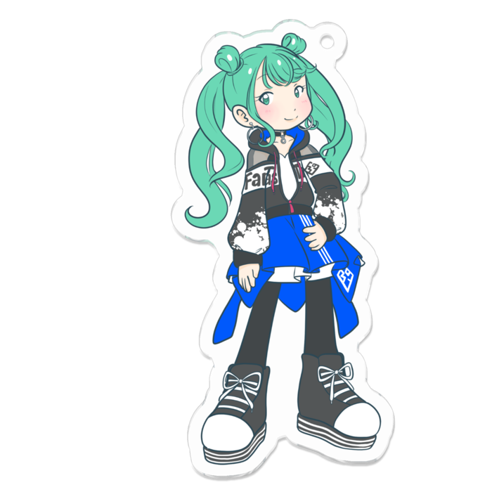 アクリルキーホルダー（コーティング） - 70 x 70 (mm)