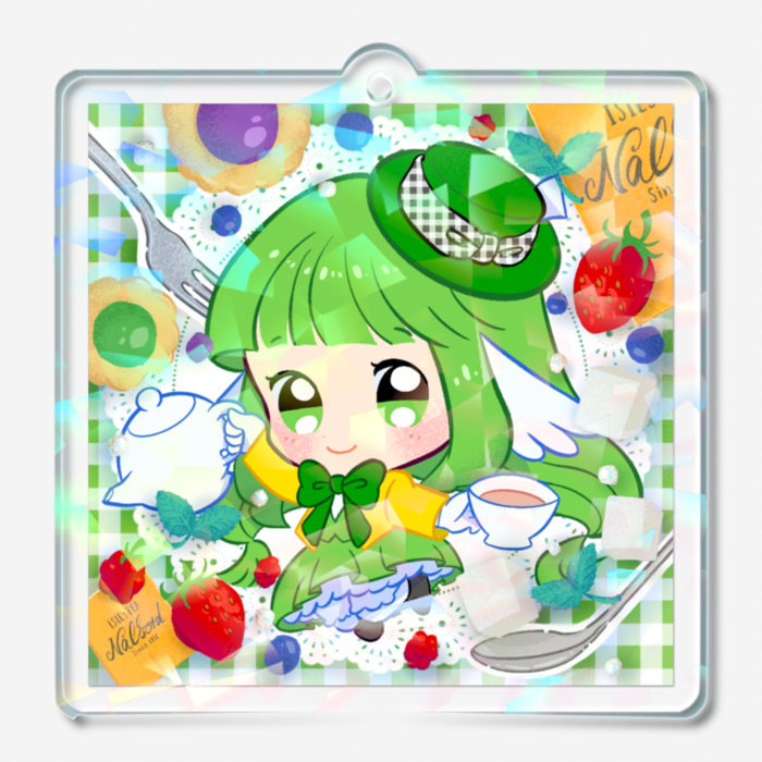 ホログラムアクリルキーホルダー - 50 × 50mm(2)