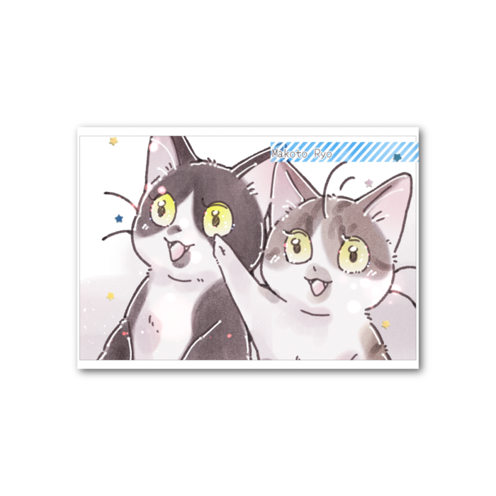 フォト風カード - 横 - 両面