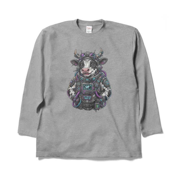 ロングスリーブTシャツ - XL - 杢グレー