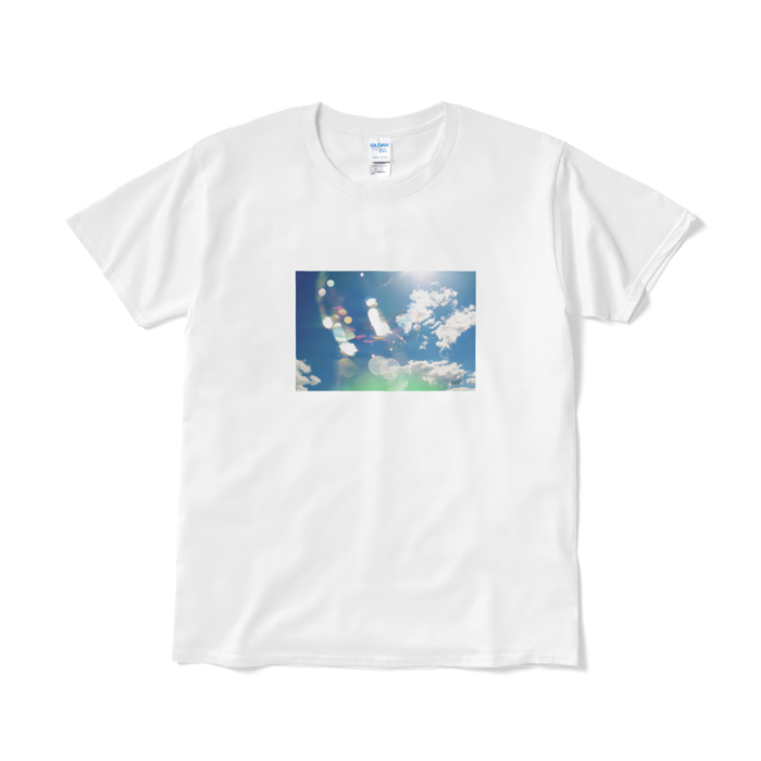 写真プリントTシャツ(シャボン) - L - ホワイト