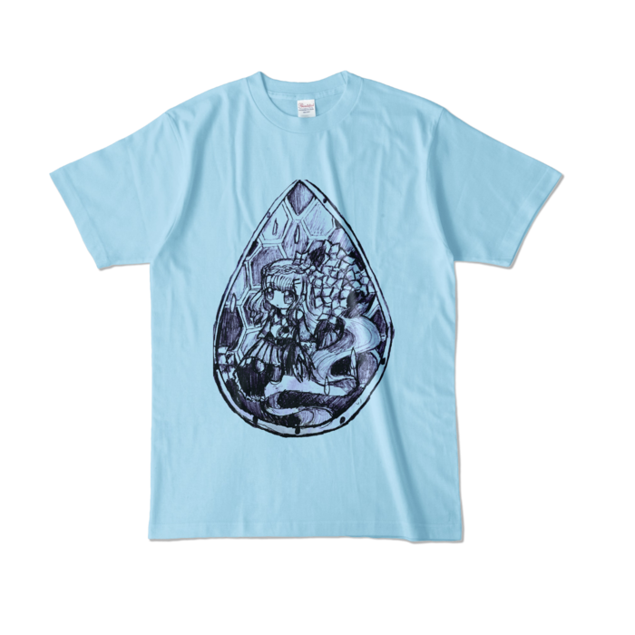 カラーTシャツ - L - ライトブルー (淡色)