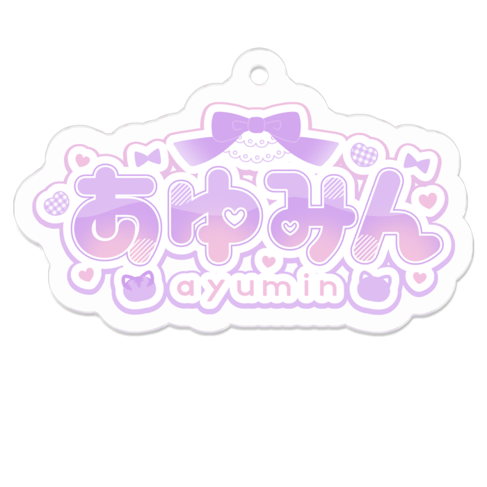 アクリルキーホルダー - 50 x 50 (mm)